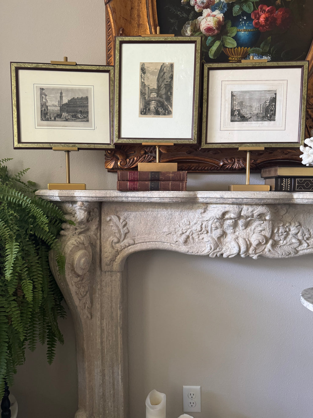 Set of Three Antique Italian Steel Engravings | Venice & Padua