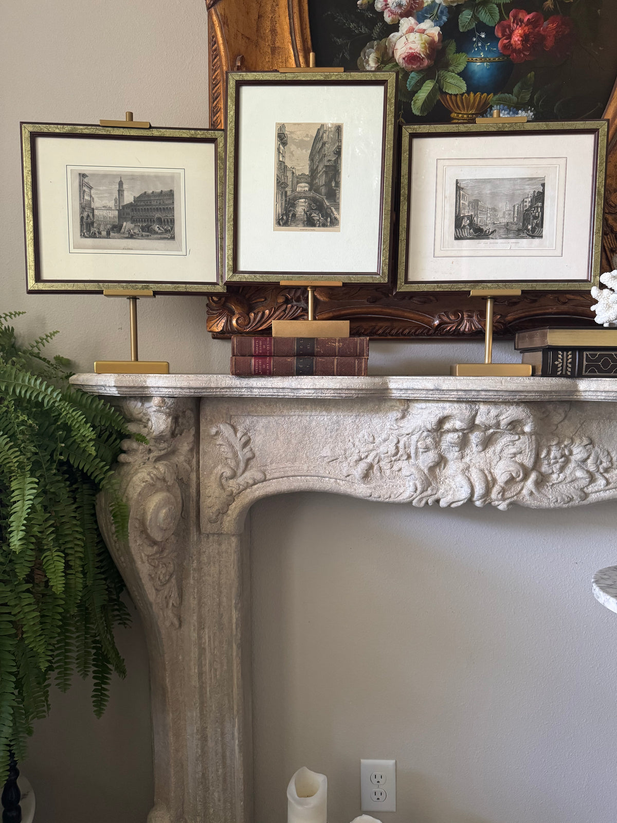 Set of Three Antique Italian Steel Engravings | Venice & Padua