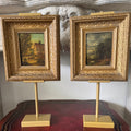 Pair of Antique Miniature Landscape Paintings