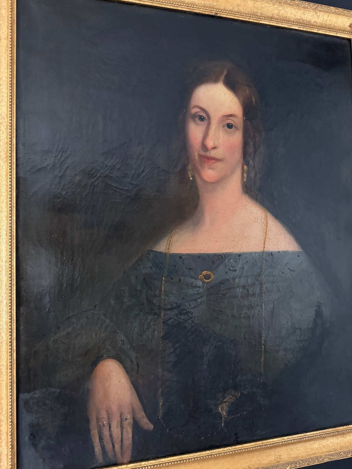 19th-Century Portrait of Mrs. James Ludlow — Former de Young Museum Collection