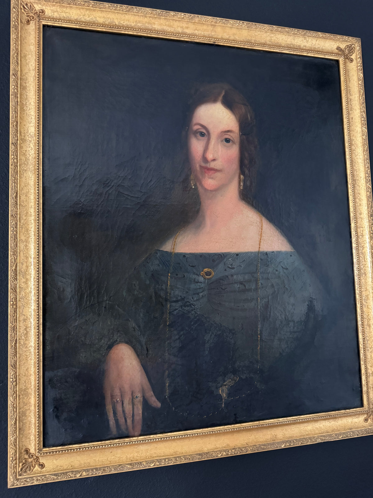 19th-Century Portrait of Mrs. James Ludlow — Former de Young Museum Collection