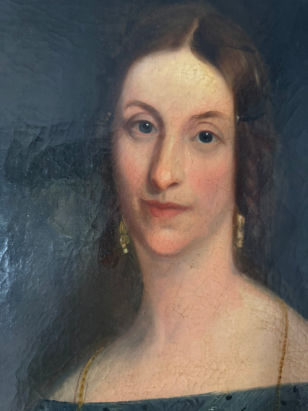 19th-Century Portrait of Mrs. James Ludlow — Former de Young Museum Collection