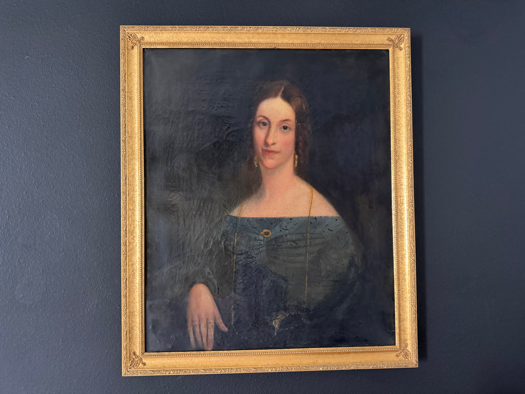 19th-Century Portrait of Mrs. James Ludlow — Former de Young Museum Collection