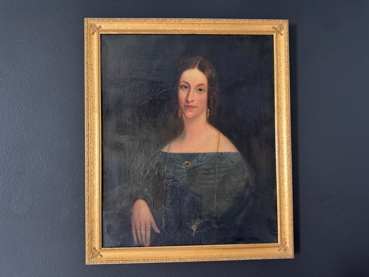19th-Century Portrait of Mrs. James Ludlow — Former de Young Museum Collection