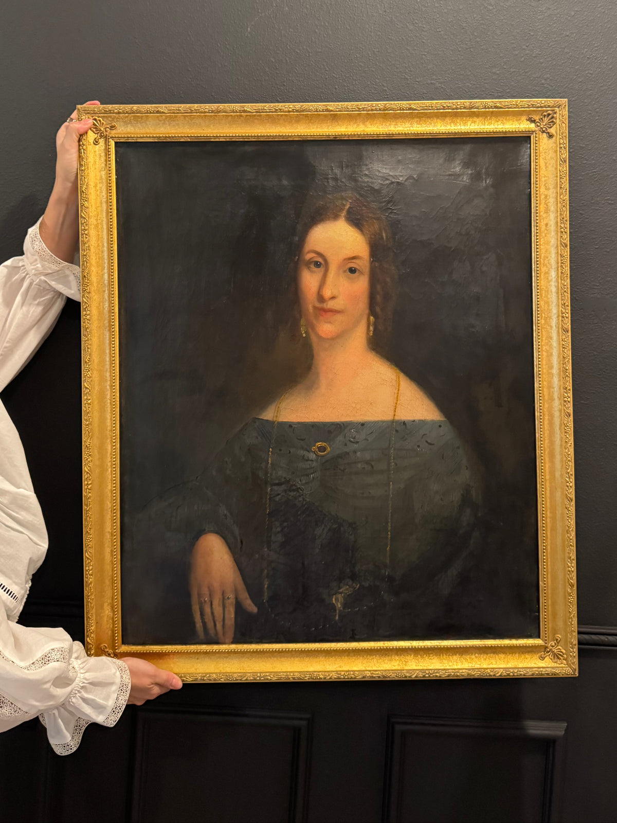 19th-Century Portrait of Mrs. James Ludlow — Former de Young Museum Collection